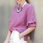 Ruffle Short-sleeve Top