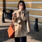Woolen Blazer / Knit Scarf