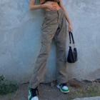 High Waist Loose-fit Cargo Pants