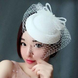 Wedding Pillbox Hat With Veil
