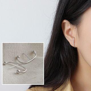 925 Sterling Silver Plain Ear Stud