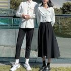 Couple Matching Long-sleeve Shirt / Midi Skirt / Pants