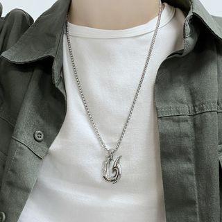 Flame Stainless Steel Pendant / Necklace / Set