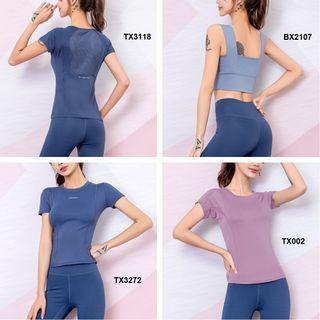 Short-sleeve Sports Top / Leggings / Set
