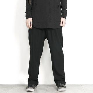 Chain-accent Wide-leg Pants
