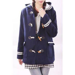 Striped Duffle Coat