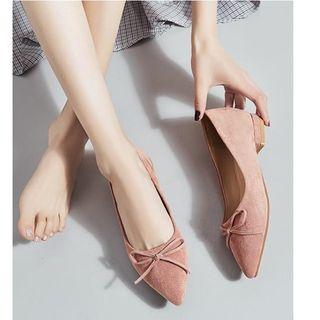 Bow Pointed-toe Flats