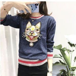Dog Applique Sweater