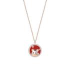 Tiger Pendant Sterling Silver Necklace 1 Pc - Necklace - Red Tiger - Gold - One Size