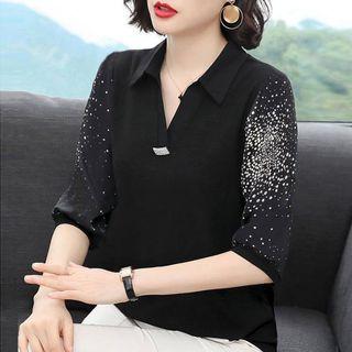 Collared Chiffon Blouse (various Designs)