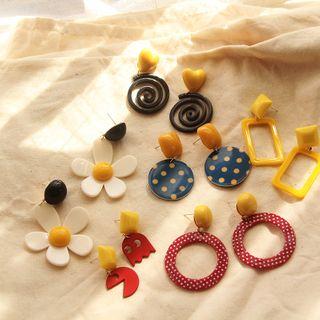 Acrylic Drop Earring / Clip-on Earring (various Designs)