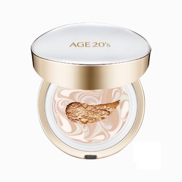 Age 20s - Signature Essence Cover Pact Long Stay Spf 50+ Pa++++ (#013 Ivory) (white Latte) 14g X 2 Pcs