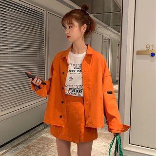 Buttoned Jacket / Mini Skort