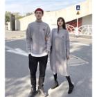 Couple Matching Heart Embroidered Sweater/ Midi Sweater Dress