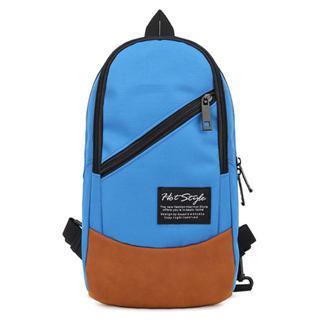 Panel Zip Nylon Slingback Bag