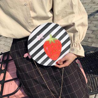 Strawberry Print Crossbody Bag