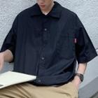 Elbow-sleeve Shirt Jacket