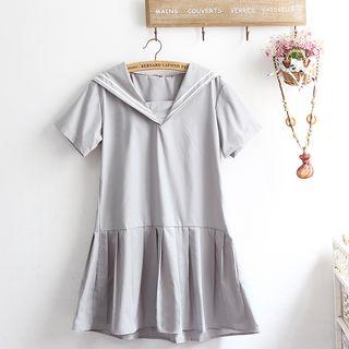 Short-sleeve Sailor Dress