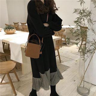 Panel Asymmetrical Midi Dress