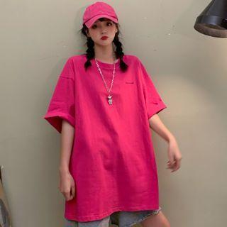 Oversized Letter Long-shirt