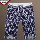 Pattern Drawstring Shorts