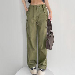 Drawstring Cargo Shift Pants