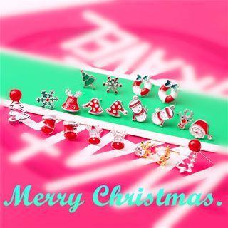925 Silver Christmas Earring