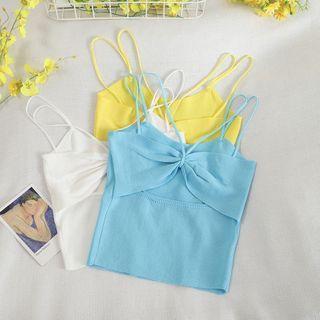 Bow-front Knit Camisole Top