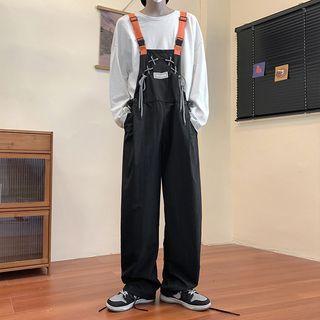 Lace Up Color Block Cargo Jumper Pants