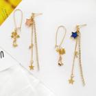 Non-matching Moon & Star Fringed Earring