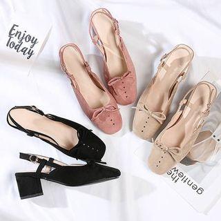 Bow Slingback Pumps