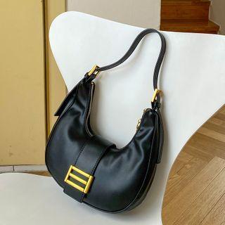 Buckled Hobo Bag