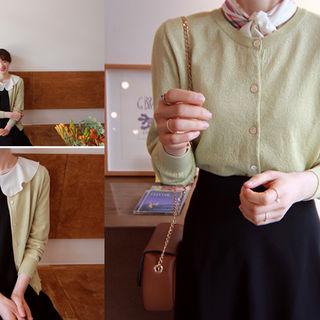 Round-neck Glittered Cardigan