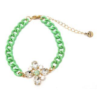 Green Amphibole Bracelet Green - One Size