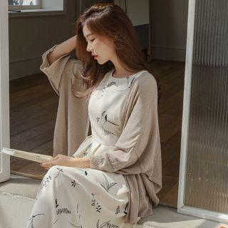 Wide Dolman-sleeve Robe Cardigan