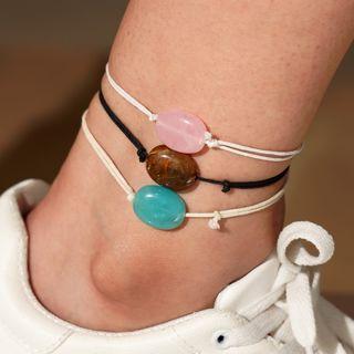 Set Of 3: Bead Anklet As Shown In Figure - One Size