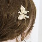 Rhinestone Butterfly Hair Clip As Shown In Figure - One Size