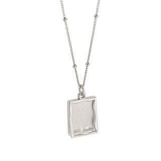 Tag Pendant Sterling Silver Necklace