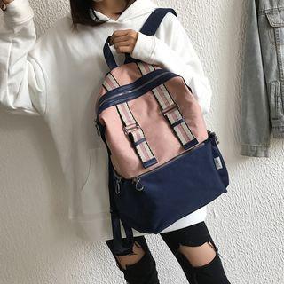 Oxford Cloth Two Two Contrast Strap Backpack