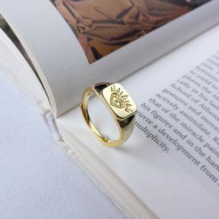 925 Sterling Silver Embossed Eye Ring As Shown In Figure - One Size
