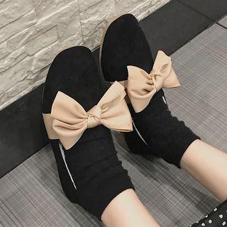 Bow Accent Fleece-lined Flats