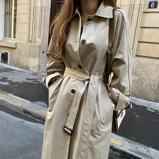 Belted Mac Coat Beige - One Size