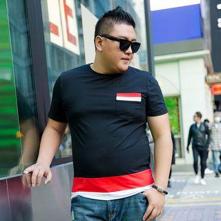 Short-sleeve Colour Block T-shirt