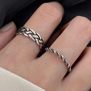 Rope Texture Open Ring
