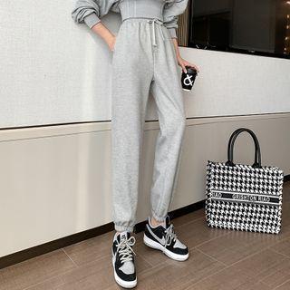 Loose-fit Gathered Cuff Sweatpants