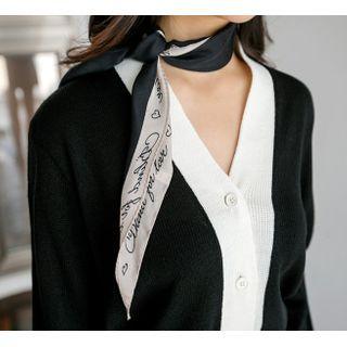 Lettering Triangle Scarf