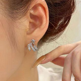 Star Layered Sterling Silver Earring