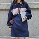 Long-sleeve Polo Shirt Dress As Shown In Figure - One Size