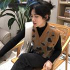 Long-sleeve T-shirt / Leopard Print Vest