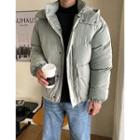 Detachable-hooded Puffer Jacket